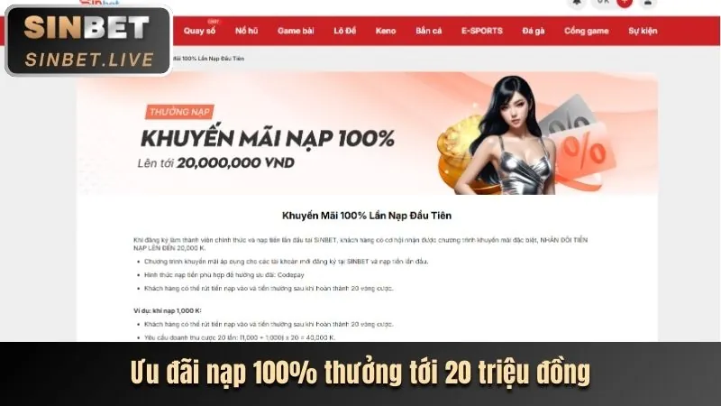 Ưu đãi chào mừng thành viên mới 23wint